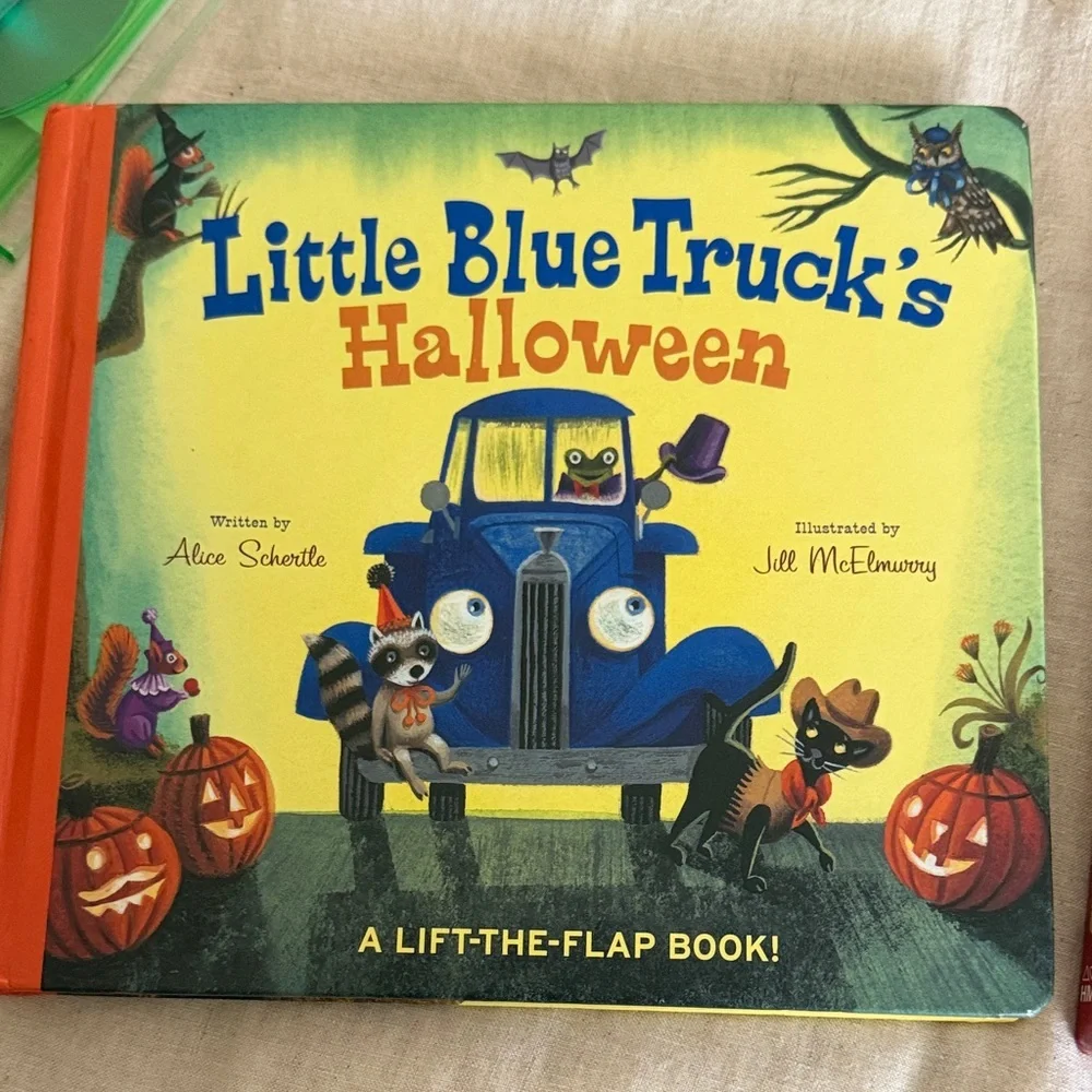 Little Blue Truck's Christmas and Halloween Book Set
